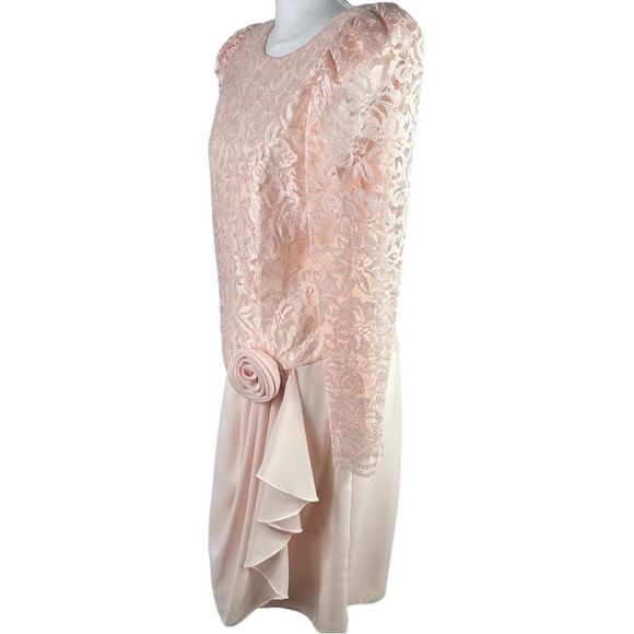 Vintage Barbara Chodos Michael Marcella Lace Dress Semi Formal Special Occasion - Picture 2 of 12